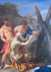 Męczeństwo św. Andrzeja, XVII w. (olej na miedzi)