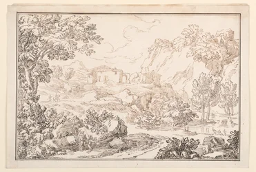 Rysunek, Pejzaż, 1770-86