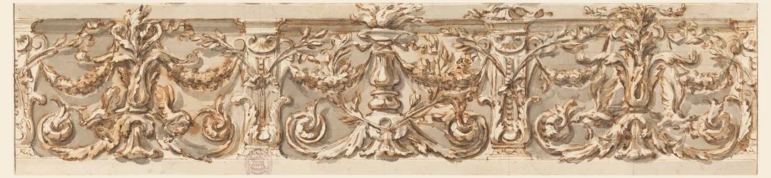 Rysunek, projekt fryzu, ok. 1770 r.