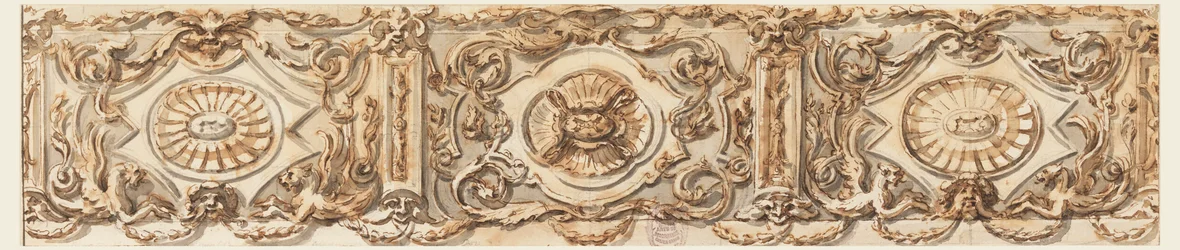 Rysunek, projekt fryzu, ok. 1770 r.