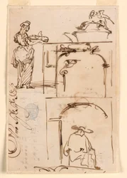 Rysunki, szkice, 1725-50