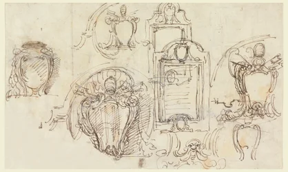Rysunki, szkice, 1740-58