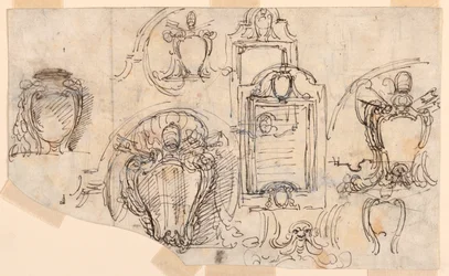 Rysunki, szkice, 1740-58