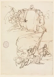 Rysunek, trzy szkice, przed 1775 r.