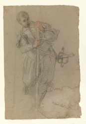 Żołnierz ładujący broń