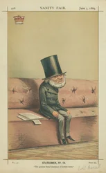 Earl of Russell, The greatest liberal statesmen of modern times, 5 czerwca 1869, komiks Vanity Fair