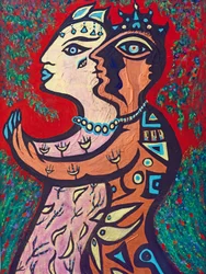 Blesséd Lovers, 2013 (akryl na płótnie)