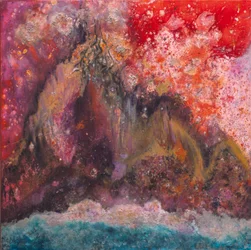 Celestial Mountain, 2006 (mieszane media na płótnie)