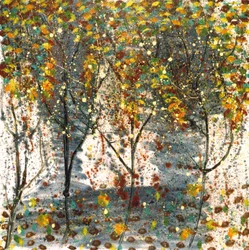 Leśna rapsodia, 2001 (olej na płótnie)