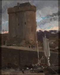 La Tour de Solidor w St. Severin, Normandia