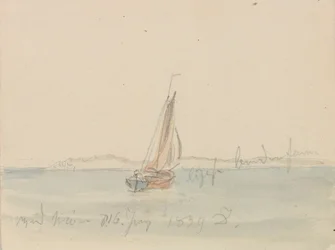 Dahl, Johan Christian - Żaglówka przed Mon