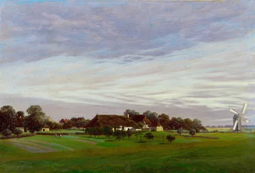 Płaska wieś w pobliżu Greifswaldu, 1822-1823