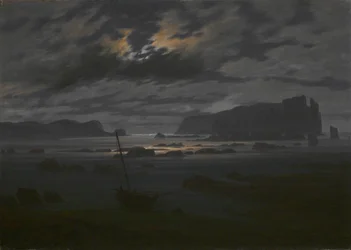 Morze Północne w świetle księżyca, ok. 1823