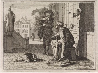 Biedny szewc w rozmowie z bogatym człowiekiem