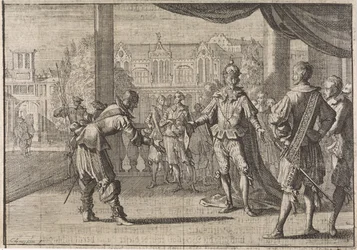 Cesarz Ferdynand III gratuluje narodzin syna Leopolda, 1640