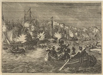 Hiszpańska flota na Skaldzie zdobyta i spalona przez Holendrów, 1631