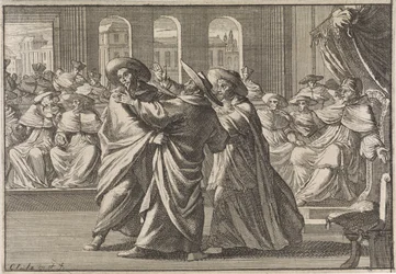 Podczas elekcji Urbana VIII dochodzi do starcia kardynała Borji i kardynała Antonio Barberiniego, 1632