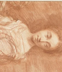 Portret w połowie długości nieznanej młodej kobiety