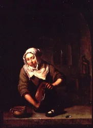 Kobieta sprzątająca
