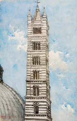 Wieża Katedralna, Siena, 1927.