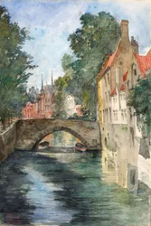 Nad kanałem, Brugia, 1928.