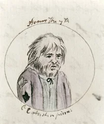 Henryk VII, ok. 1790 (pióro i atrament i toaleta na papierze)