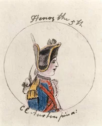 Henryk V, ok. 1790 (pióro i atrament i toaleta na papierze)
