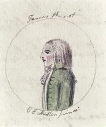 Jakub I, ok. 1790 (pióro i atrament i toaleta na papierze)