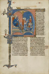 Strona z rękopisu Vidal Mayor autorstwa Vidal Canellas, skopiowany przez Michaela Lupi de Candiu, c.1290-1310