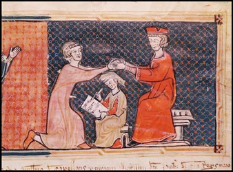 Prokurator królewski, skryba i pan feudalny, z Capbreu de Clayra et de Millas 1292