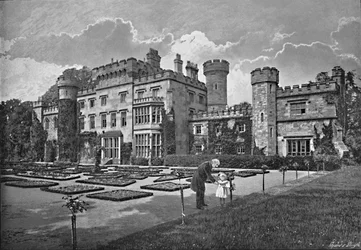 Zamek Hawarden, ok. 1896 r.