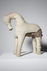 Blank, 2010 (filc, sznurek, wełniany koc)