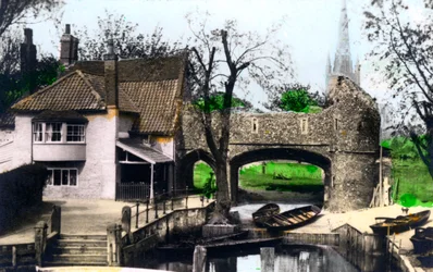 Ciągnie prom, Norwich, Norfolk, 1926.