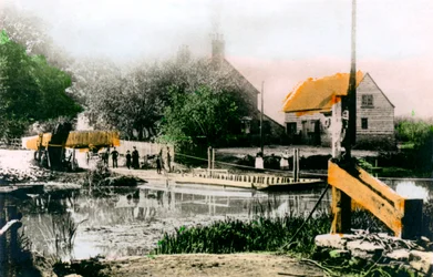 Prom w Bablock Hythe, Oxfordshire, 1926.