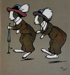 Humpty and Dumpty, ilustracja z „Merry Party” May Byron, wydanej przez Hodder and Stoughton