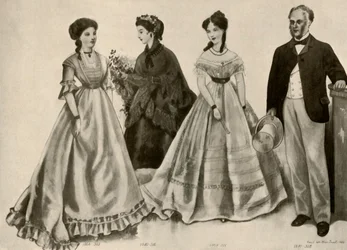 Odzież z lat 1860-1870, 1907, 1937
