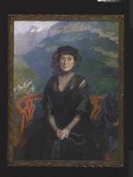 Portret pani Addison C. Harris (olej na płótnie)