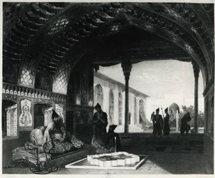 Sala Lustrzana w Pałacu Sardara z Erewania, Celestin Francois Nanteuil (1813-1873), Armenia