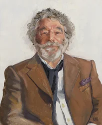 Craig Raine, angielski poeta, 2022 (olej na płótnie)