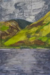 Jezioro Talyllyn, Walia, 2010 (olej na panelu)