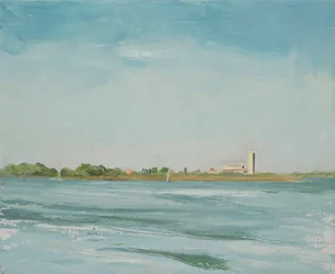 Torcello z Burano, Wenecja (olej na płótnie)