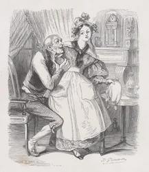 Stary kawaler z Dzieł wszystkich Bérangera, 1836