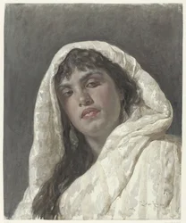 Popiersie orientalnej kobiety