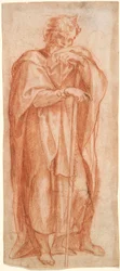 Eleazar, studium do fresku w Kaplicy Sykstyńskiej, Santa Maria Maggiore, Rzym