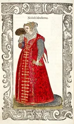 Nowoczesna szlachta. Od: De gli habiti ancient et modern, 1598