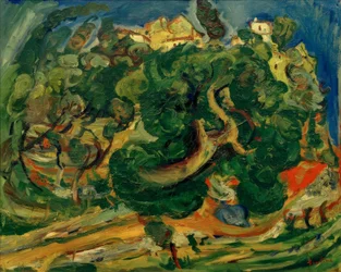 Ch.Soutine, krajobraz na południu Francji