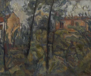 Pejzaż z domami, ok. 1930 r. 1918