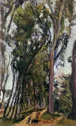 Krajobraz z rolnikiem, Chaim Soutine (1894-1943), Francja, XX wiek