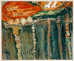 Nature morte au morceau de viande crue - martwa natura z kawałkiem surowego mięsa ... (obraz na płótnie)
