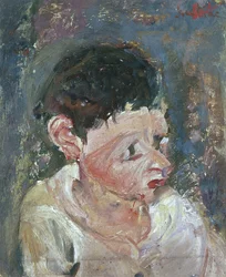 Portret chłopca (olej na płótnie)